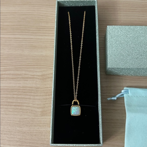 Taylor Swift The Life of a Showgirl Opalite Lock Necklace - Picture 2 of 8